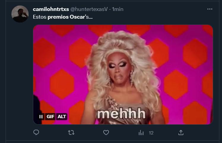 Imperdibles y divertidos: los memes de los Premios Oscar 2023