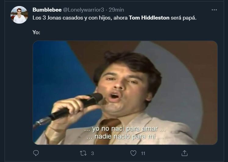 Tom Hiddleston se convertirá en padre y las redes explotan con divertidos memes de “baby Loki”