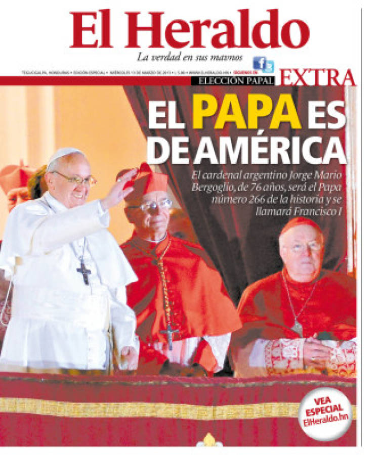Edición extra de EL HERALDO sobre elección papal