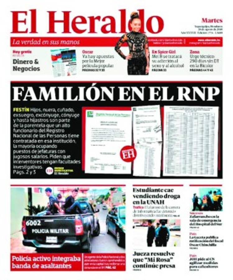 Este miércoles serán juramentados interventores del Registro Nacional de las Personas