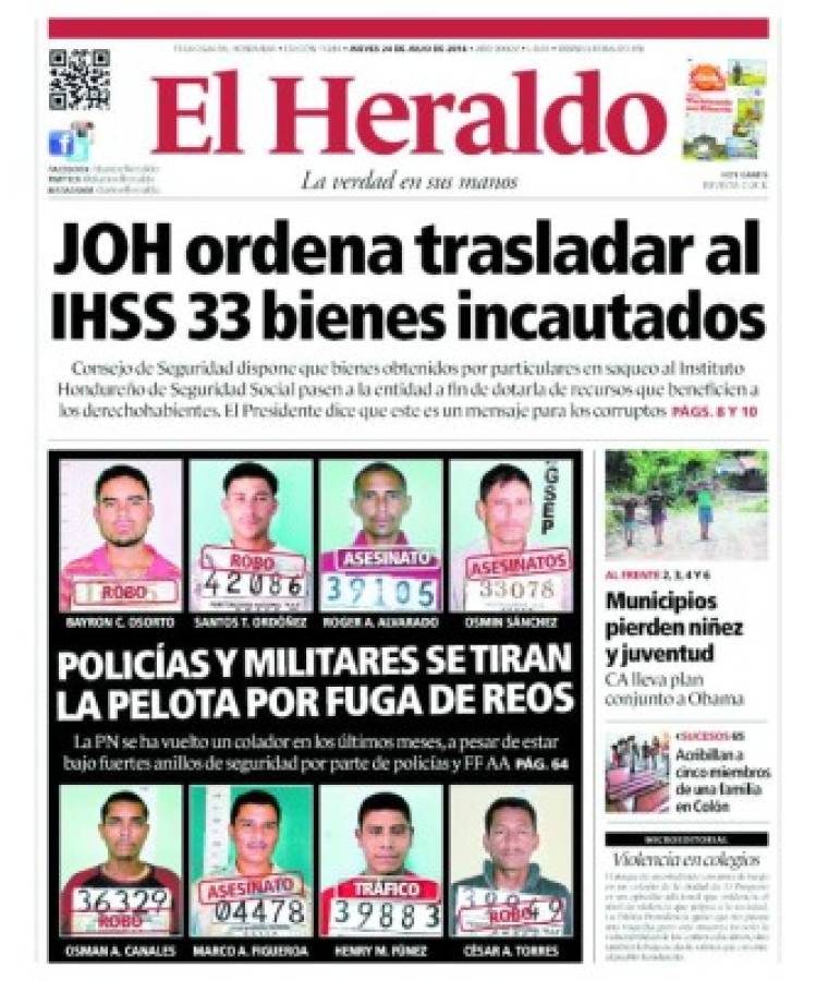 Remezón en centros penales de Honduras