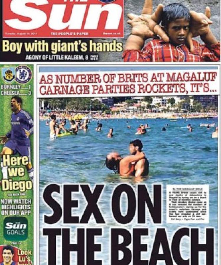 Sexo en la playa mallorquina de Magaluf a plena luz del día