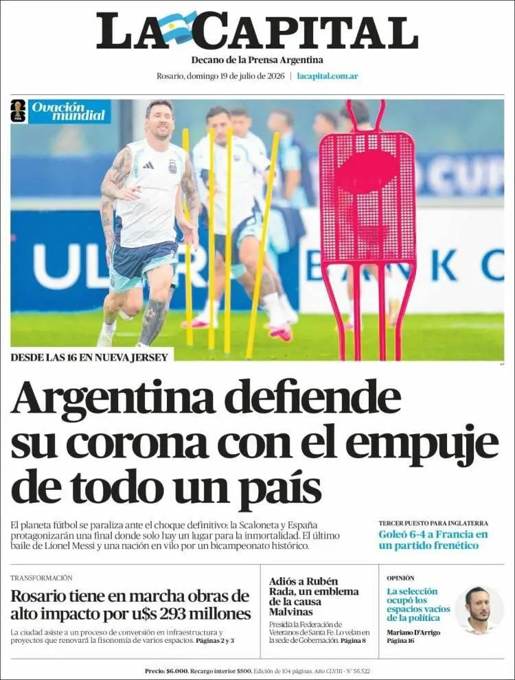 Lo que dicen los medios previo a la final del Mundial 2026 entre España y Argentina