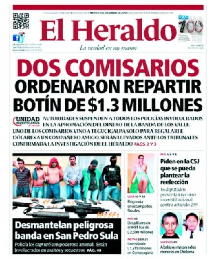 Honduras: Cuatro policías TIGRES confesaron hurto de $1.3 millones