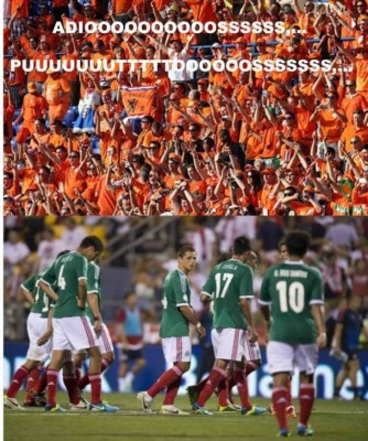 Los memes por la derrota de México ante Holanda