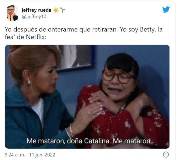 “Yo soy Betty, la fea” salió del catálogo de Netflix y las redes estallan con memes