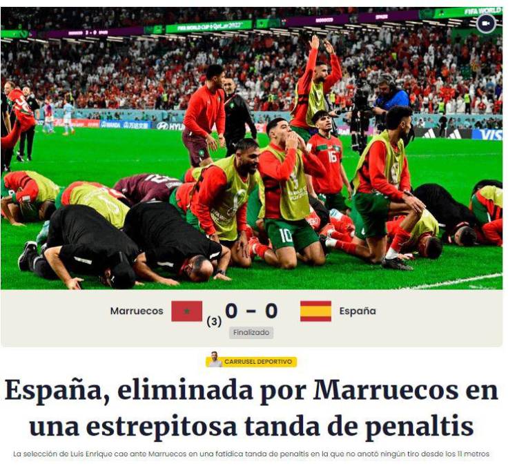 Decepción: prensa española critica fuertemente a Luis Enrique tras eliminación de La Roja