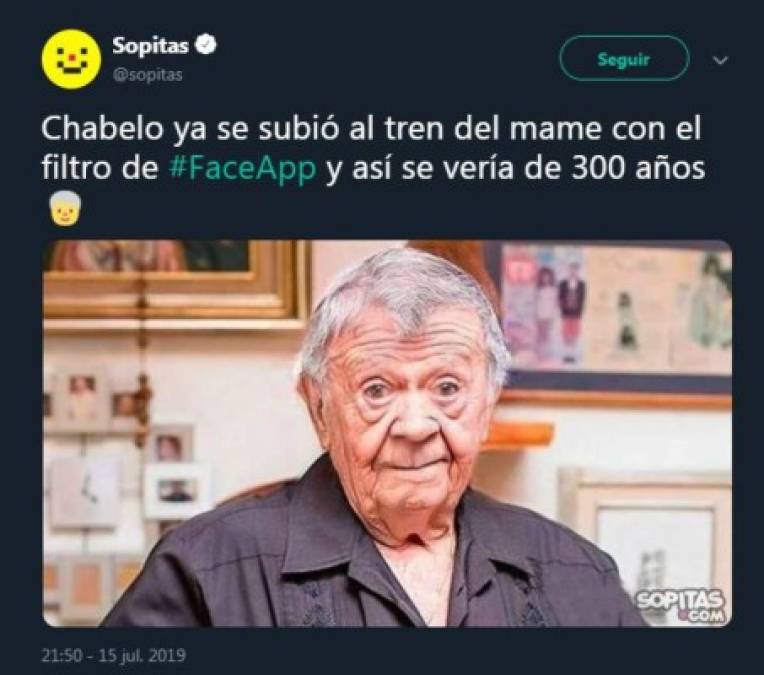 Chabelo también es víctima de los divertidos memes que dejó el furor de FaceApp