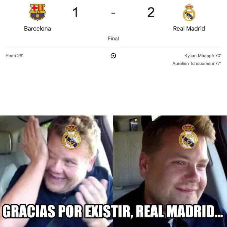 ¡Son la burla! Los mejores memes que dejó el triunfo de Barcelona ante Real Madrid ¡Son la burla! Los mejores memes que dejó el triunfo de Barcelona ante Real Madrid