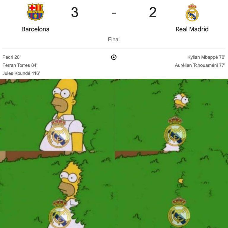 ¡Son la burla! Los mejores memes que dejó el triunfo de Barcelona ante Real Madrid ¡Son la burla! Los mejores memes que dejó el triunfo de Barcelona ante Real Madrid