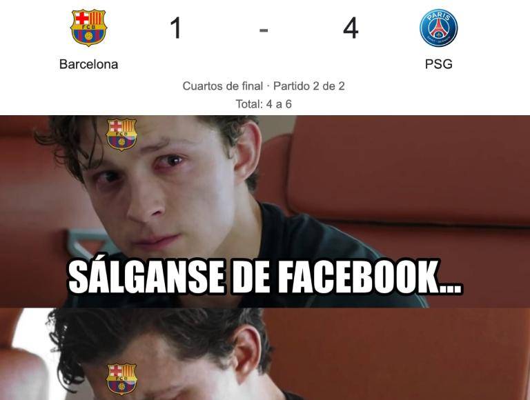 Memes hacen pedazos al Barcelona tras humillante eliminación ante PSG