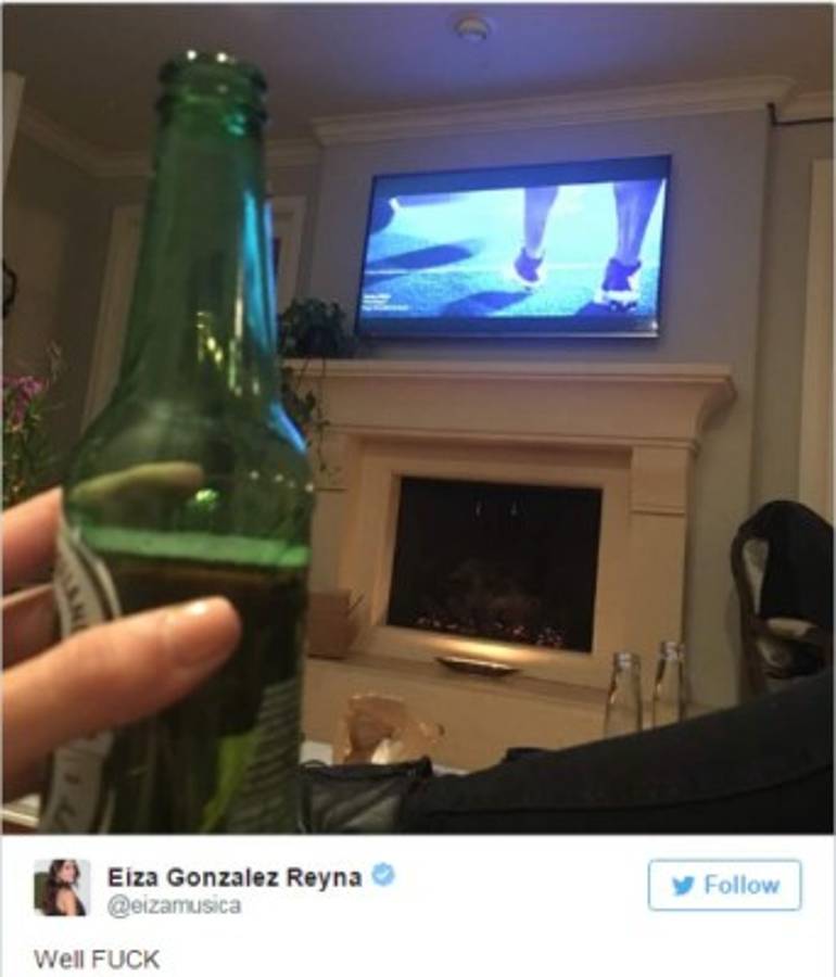 Con esta imagen la cantante dio a conocer que es difícil dejar de beber alcohol.