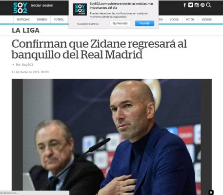 La llegada de Zinedine Zidane al Real Madrid hace eco en los medios deportivos del mundo