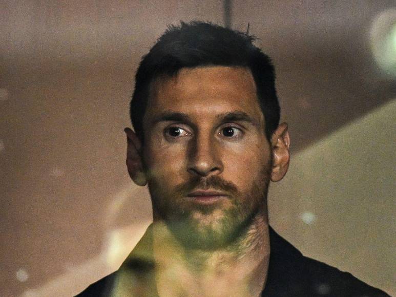 El sufrimiento de Messi en la grada durante la derrota del Inter ante el Houston Dynamo