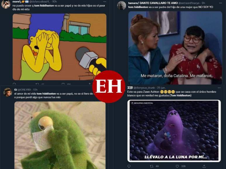 Tom Hiddleston se convertirá en padre y las redes explotan con divertidos memes de “baby Loki”