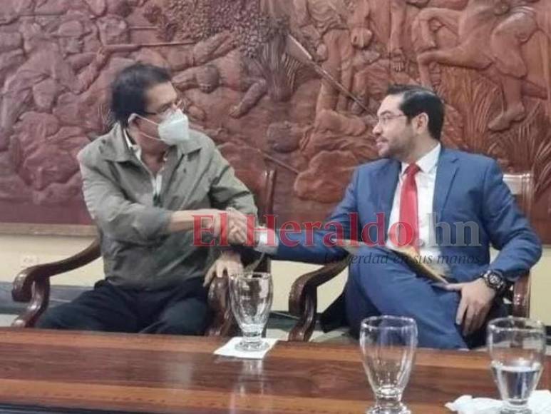Con expectativas de resolver crisis, así fue el ambiente en reunión entre Mel Zelaya y Jorge Cálix (FOTOS)