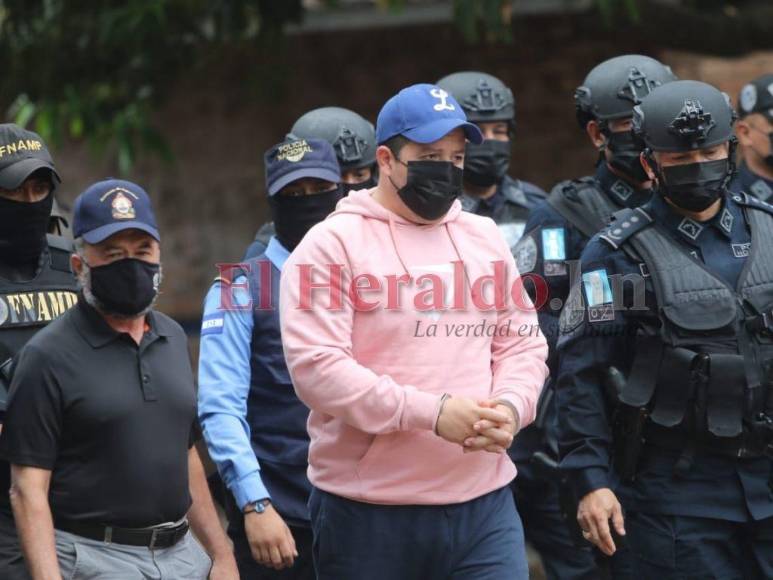 Así fue el traslado del presunto narco Rafael Eduardo Cáceres a Tegucigalpa