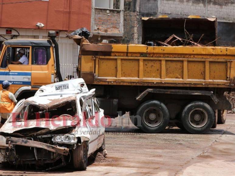 Imágenes de las zonas afectadas en la capital por las fuertes lluvias