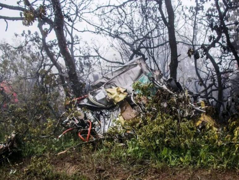 Así quedó el helicóptero donde viajaba Ebrahim Raisi, presidente de Irán