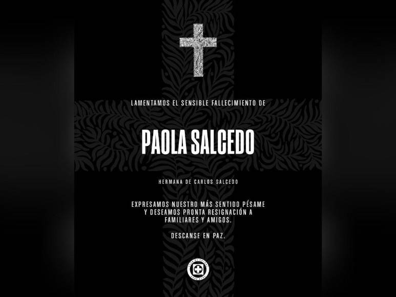 Presentadora asesinada, era hermana del futbolista del Cruz Azul, Carlos Salcedo