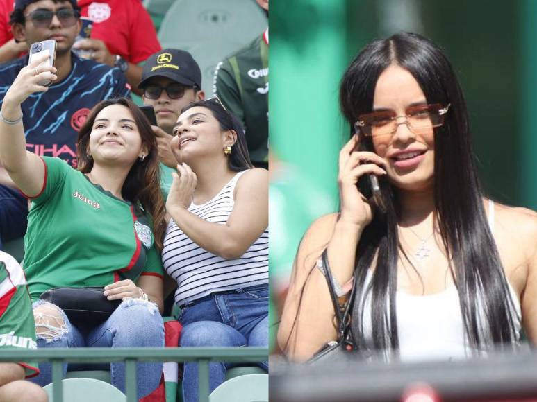 Las bellas hondureñas que engalanan el Motagua vs Marathón