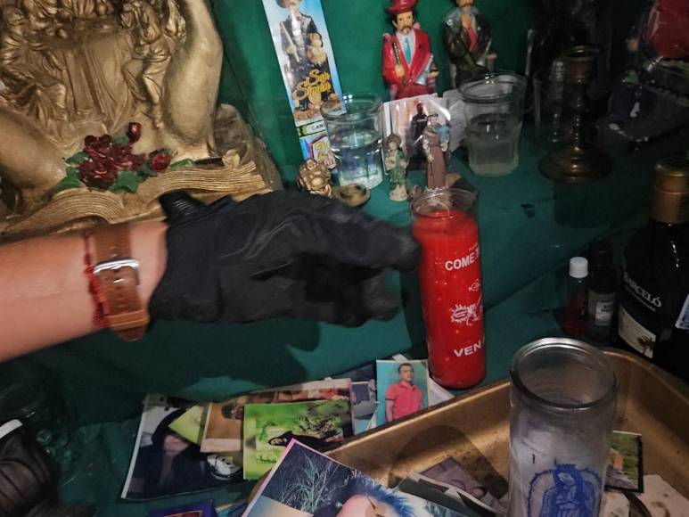 Velas, fotografías y muñecos macabros: Pandilla 18 involucrada en rituales satánicos en San Pedro Sula