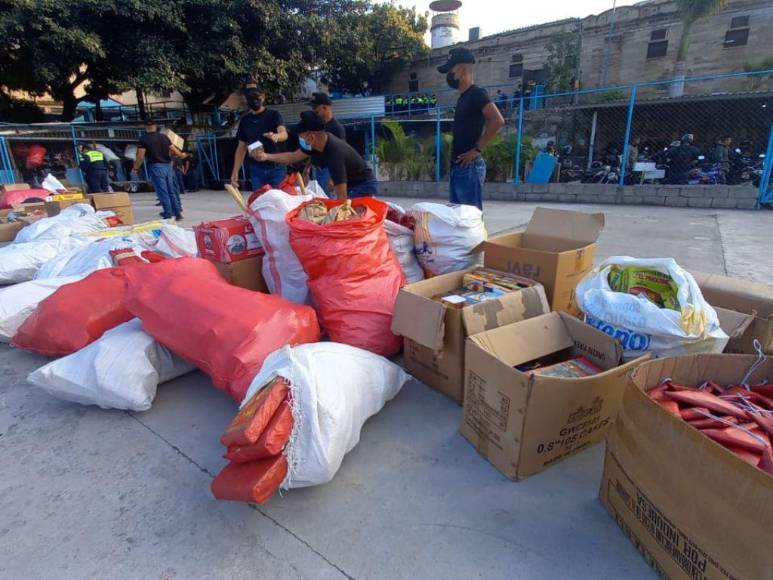 Decomisan fuerte cargamento de pólvora en mercados de Comayagüela