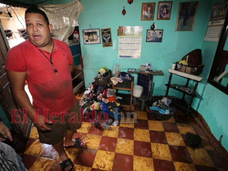 Imágenes de las zonas afectadas en la capital por las fuertes lluvias