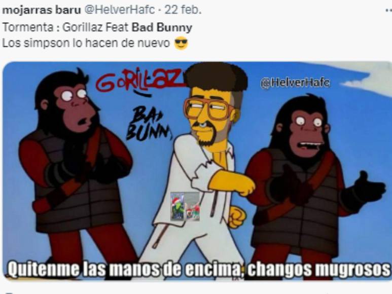 Los memes que dejó la colaboración de Bad Bunny y Gorillaz