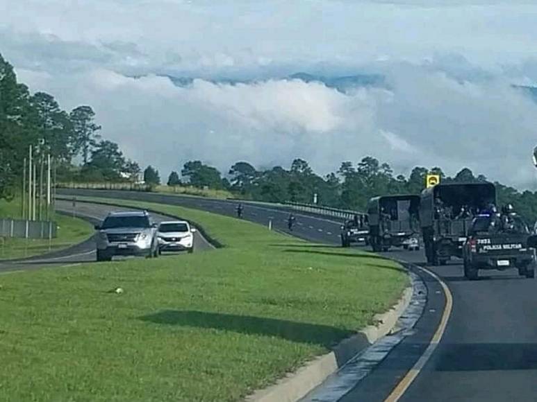 En camiones y caravana fue traslado de reos de batallón a Támara