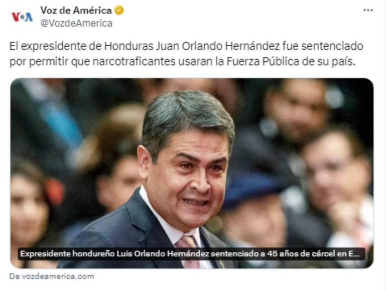 Así informaron medios de comunicación internacionales la sentencia de JOH