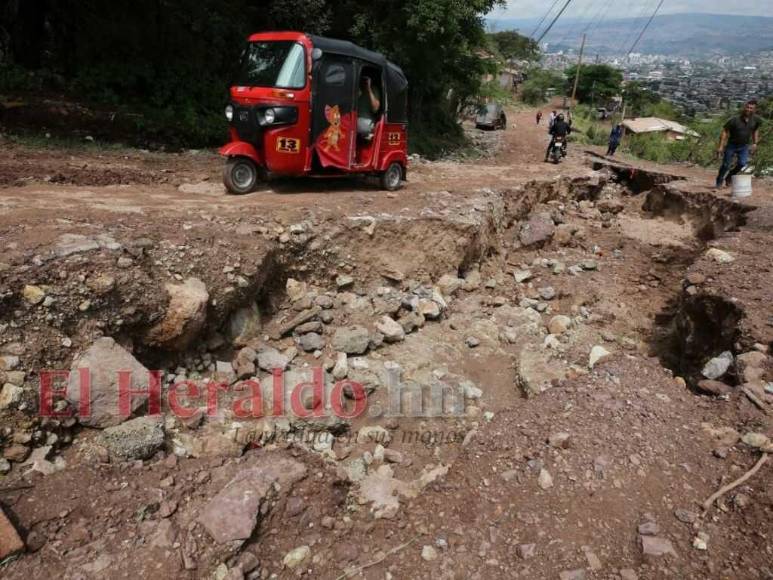 Imágenes de las zonas afectadas en la capital por las fuertes lluvias