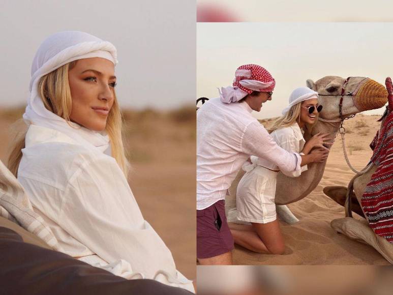 Las románticas vacaciones de Rebeca Rodríguez y su novio en los Emiratos Árabes Unidos