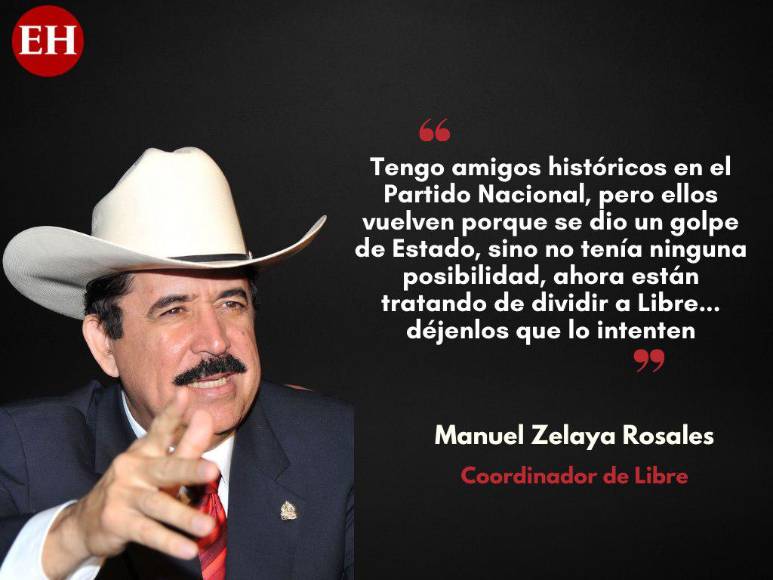 “Están tratando de dividir a Libre... déjenlos, que lo intenten”: las frases de “Mel” Zelaya tras acuerdo