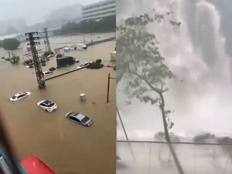 Las impactantes imágenes de las severas inundaciones en China