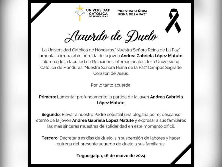 Así era Andrea Matute, estudiante universitaria asesinada en Las Uvas