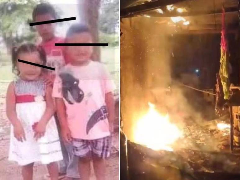 Dolor y consternación en Roatán por muerte de tres niños en incendio