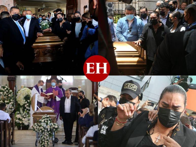 Rostros de dolor e impotencia de Porfirio Lobo y Rosa Elena Bonilla en sepelio de su hijo