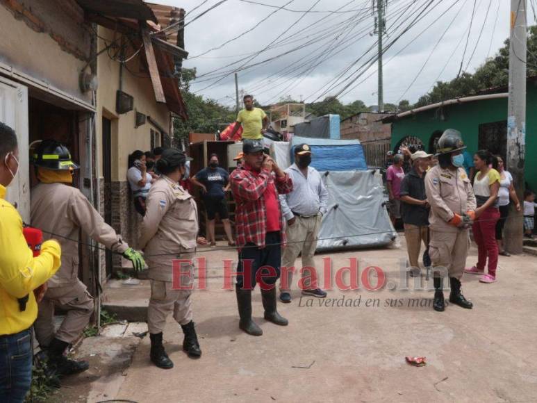 Familias evacuadas y al menos 10 viviendas afectadas: Los daños que provoca una falla geológica en la colonia Esperanza de Tegucigalpa