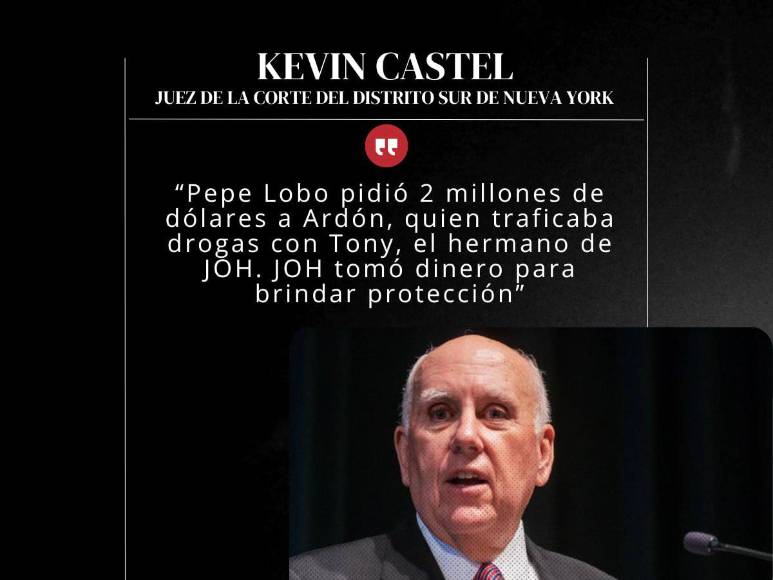 Frases del juez Kevin Castel tras condenar a 45 años de prisión a Juan Orlando Hernández
