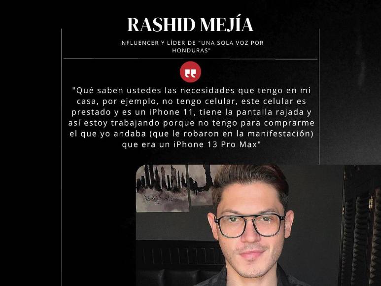 “Hay paramilitares venezolanos, cubanos y nicaragüenses en Honduras”: Frases de Rashid Mejía tras agresiones