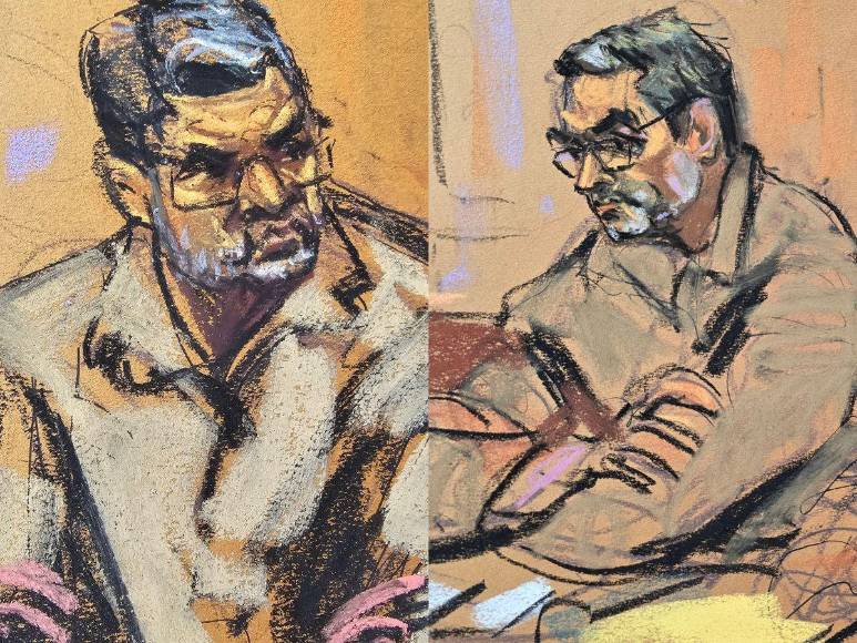 El rostro de JOH mientras escuchaba al juez Castel en la condena