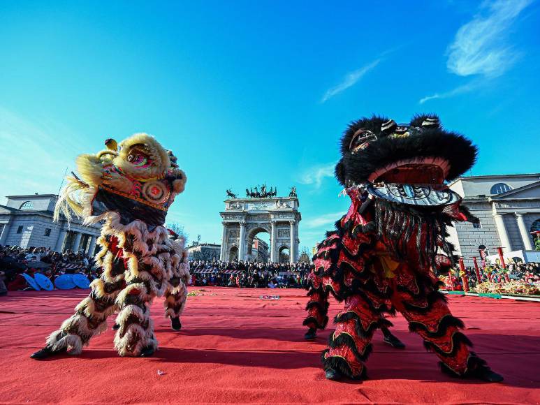 Bailes y disfraces: así se vivió la celebración del Año Nuevo chino en diferentes partes del mundo