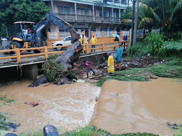 Estragos de las lluvias en Roatán evidencian su vulnerabilidad
