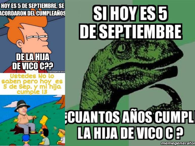 Hoy es 5 de septiembre y la hija de Vico C cumple 33 años: estos son los imperdibles memes