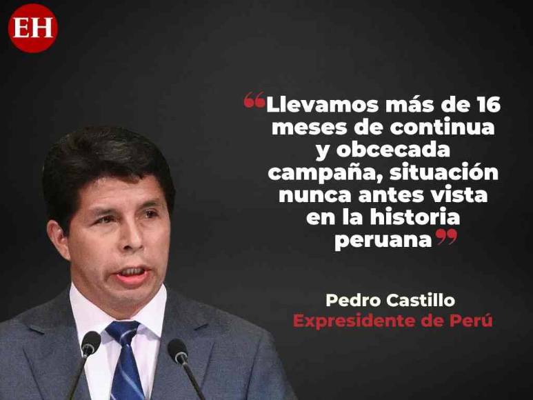 Frases de Pedro Castillo al anunciar disolución del Congreso Nacional y declarar estado de excepción en Perú