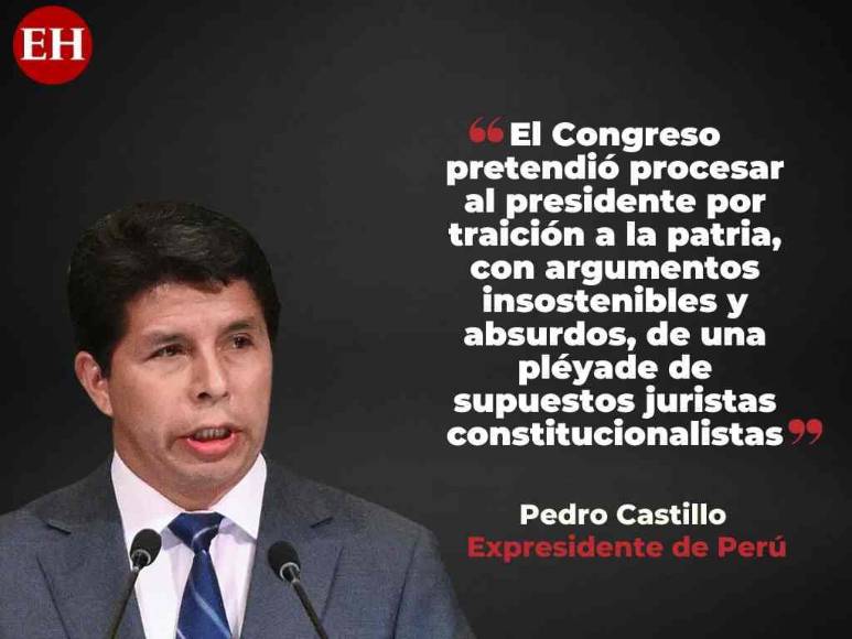 Frases de Pedro Castillo al anunciar disolución del Congreso Nacional y declarar estado de excepción en Perú