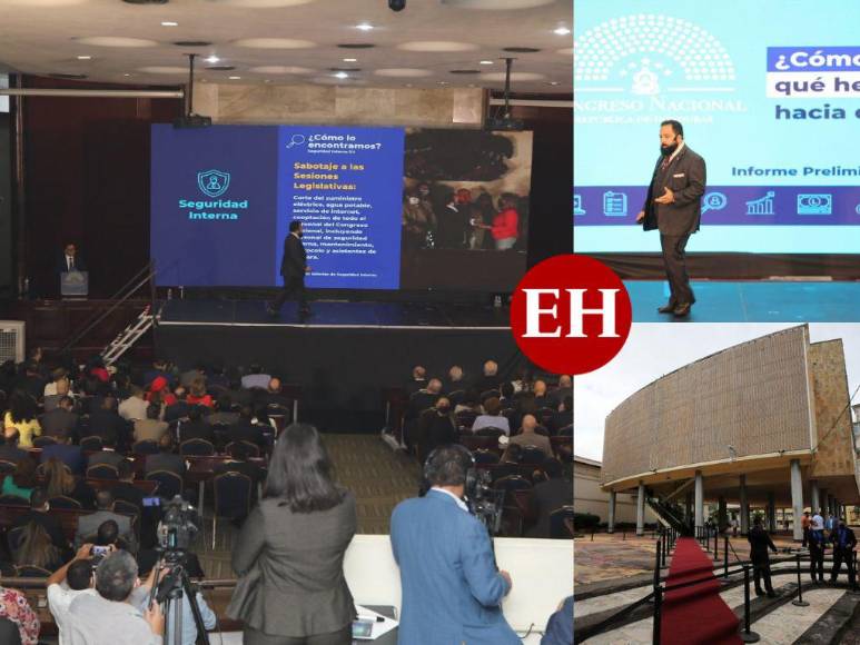 FOTOS: Con ausencia de bancadas presentaron “Informe de los 100 días” de gestión del Congreso Nacional