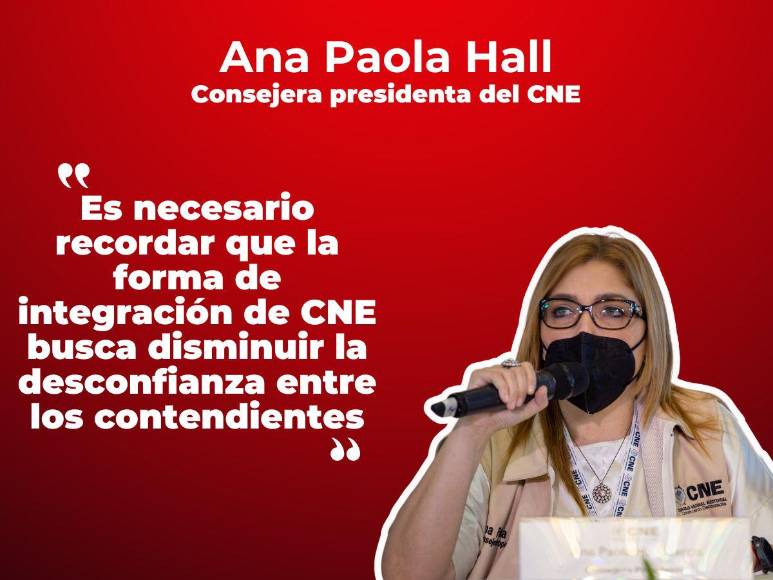 Frases de la consejera del CNE durante la convocatoria a las primarias