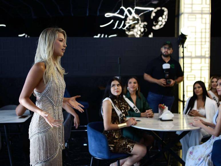 ¿Qué les dijo? Rebeca Rodríguez sorprende a candidatas de Miss Honduras Universo